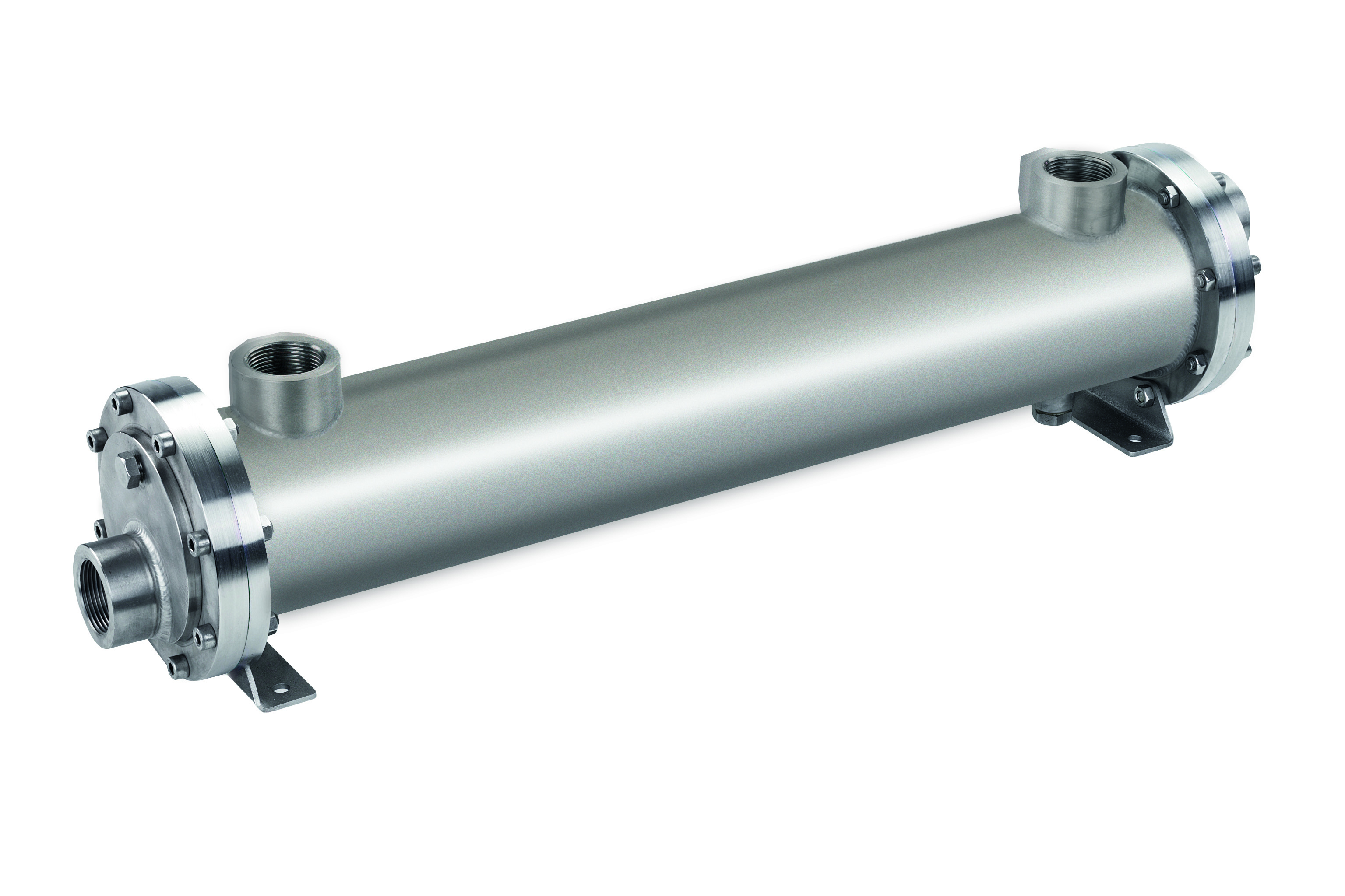Bowman Edelstahlwärmetauscher bei IBH Metallrohr mit Anschlüssen