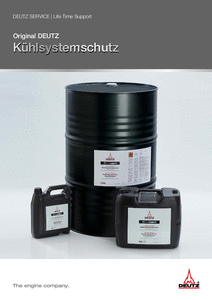 Deutz Kühlsystemschutz bei IBH eine schwarze Metalltonne und zwei schwarze Plastikkanister