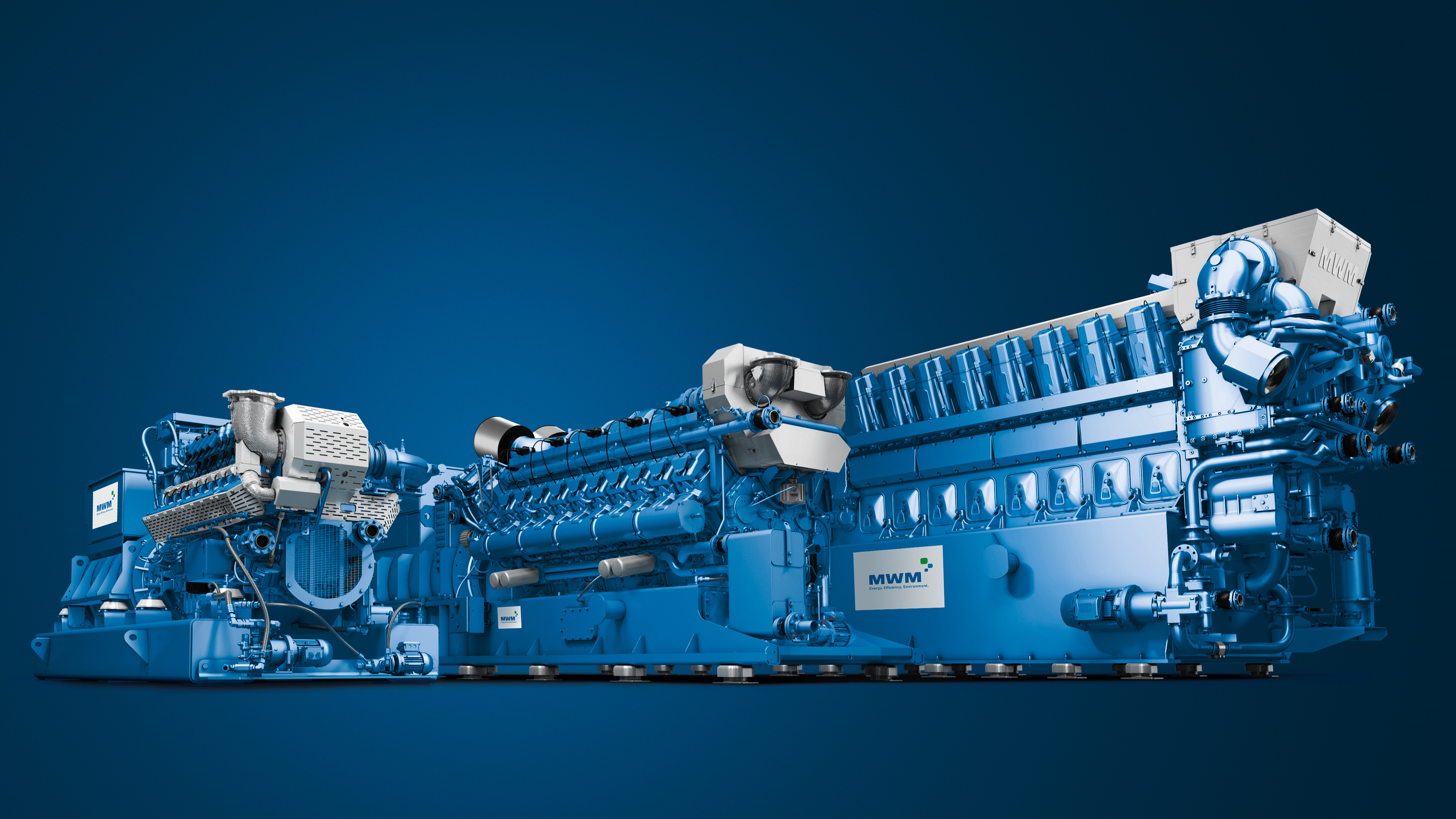 blauer Gas oder Dieselmotor von MWM